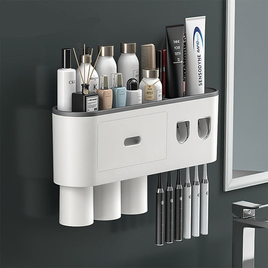 Magnetic Adsorption Inverted Toothbrush Holder